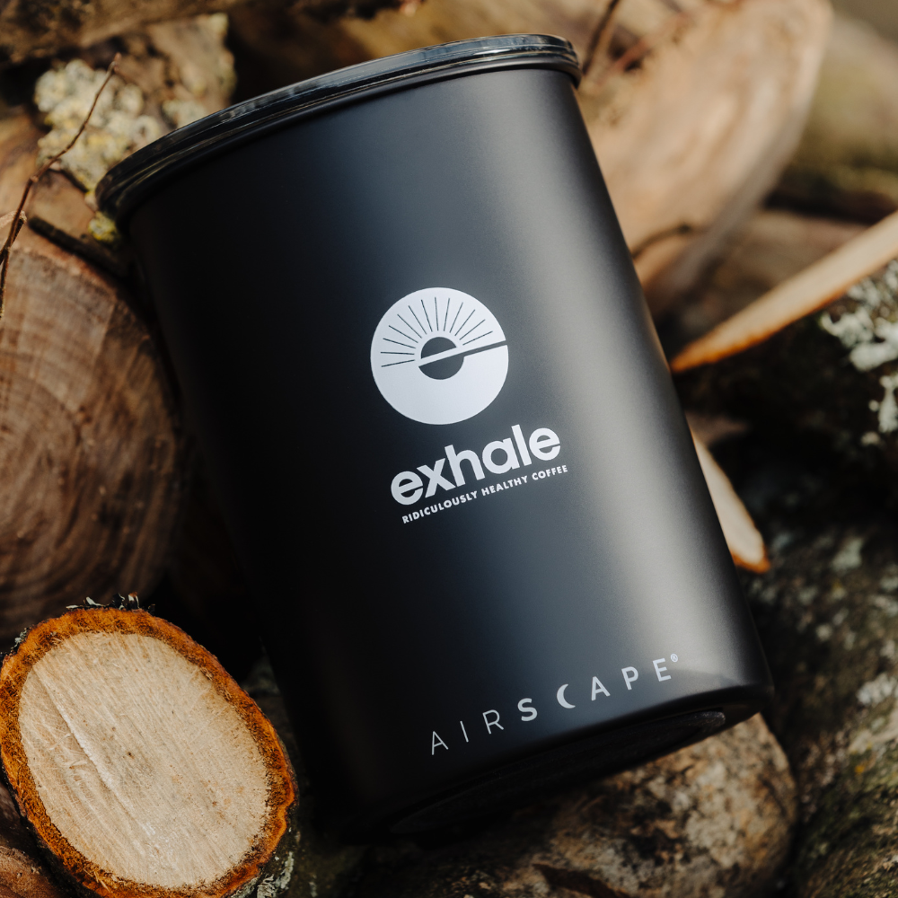 Exhale x Airscape Coffee Storage Container - 500g - Black