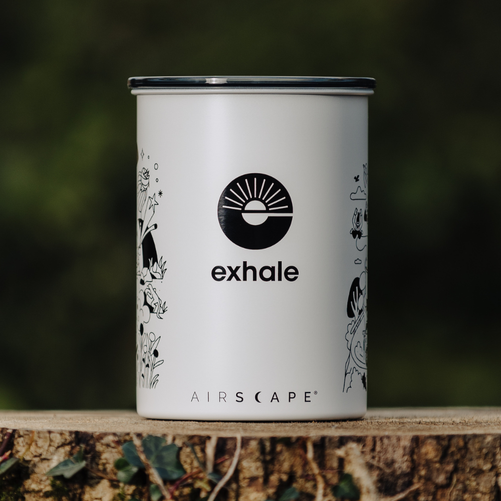 Exhale x Airscape Coffee Storage Container - 500g - White
