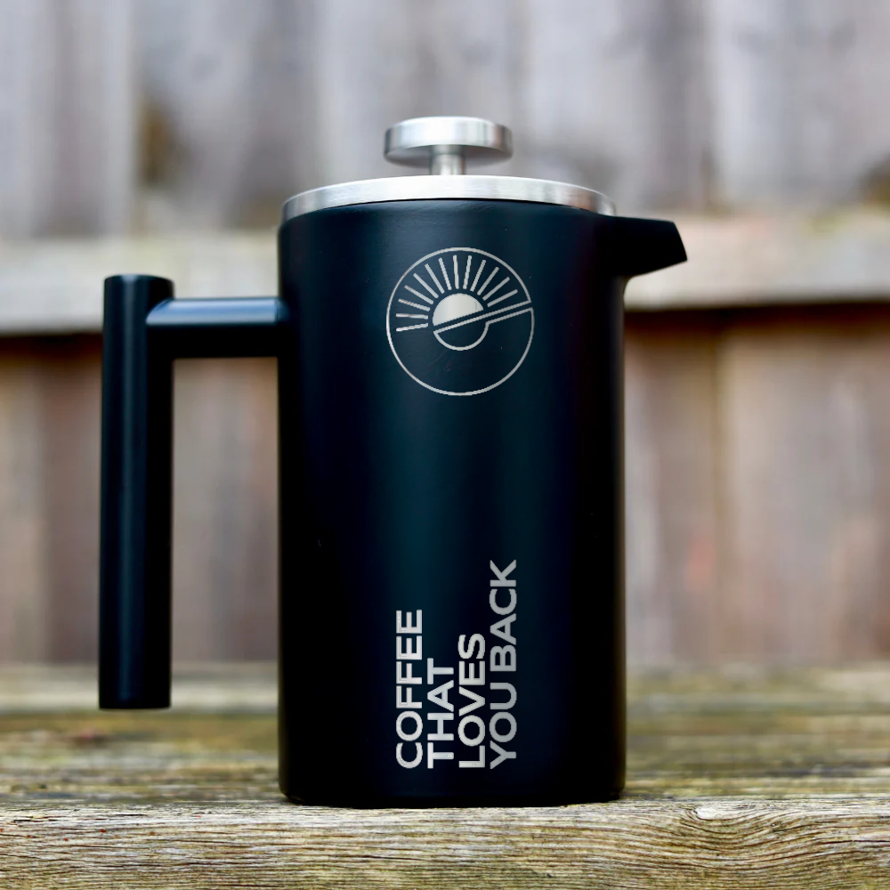 Exhale Stainless Steel Cafetière - Black