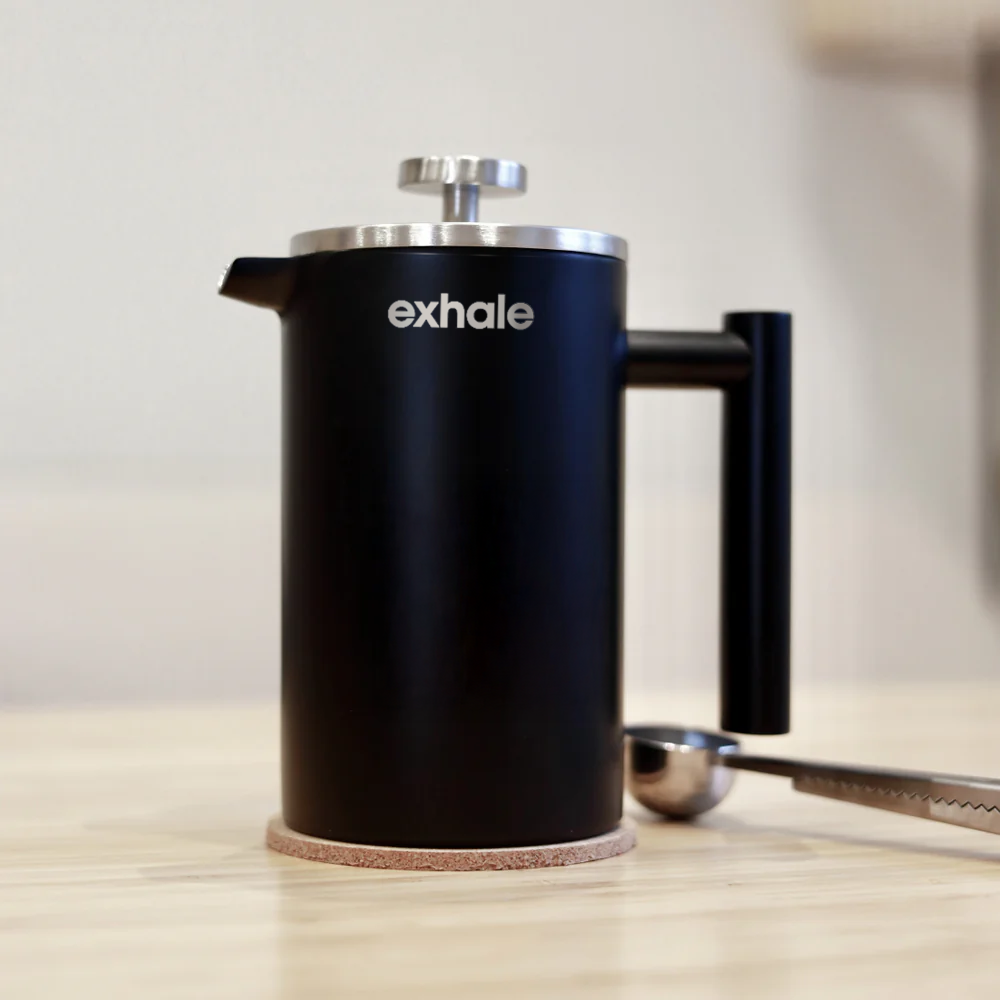 Exhale Stainless Steel Cafetière - Black