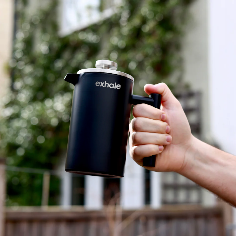 Exhale Stainless Steel Cafetière - Black
