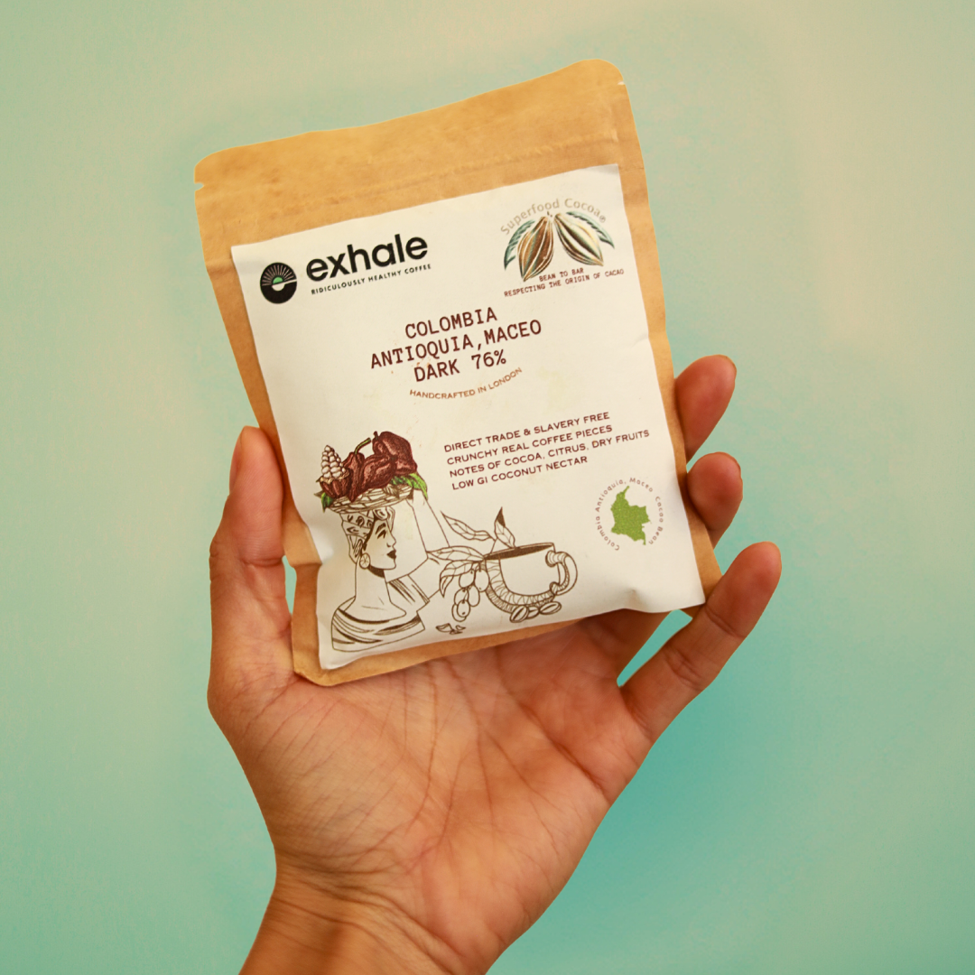 Exhale x Superfood Cacao Chocolate Bar - Dark 76% - 30g