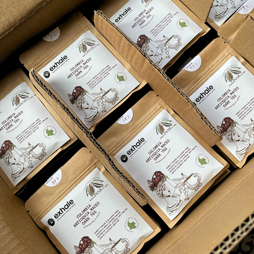 Exhale x Superfood Cacao Chocolate Bar - Dark 76% - 30g