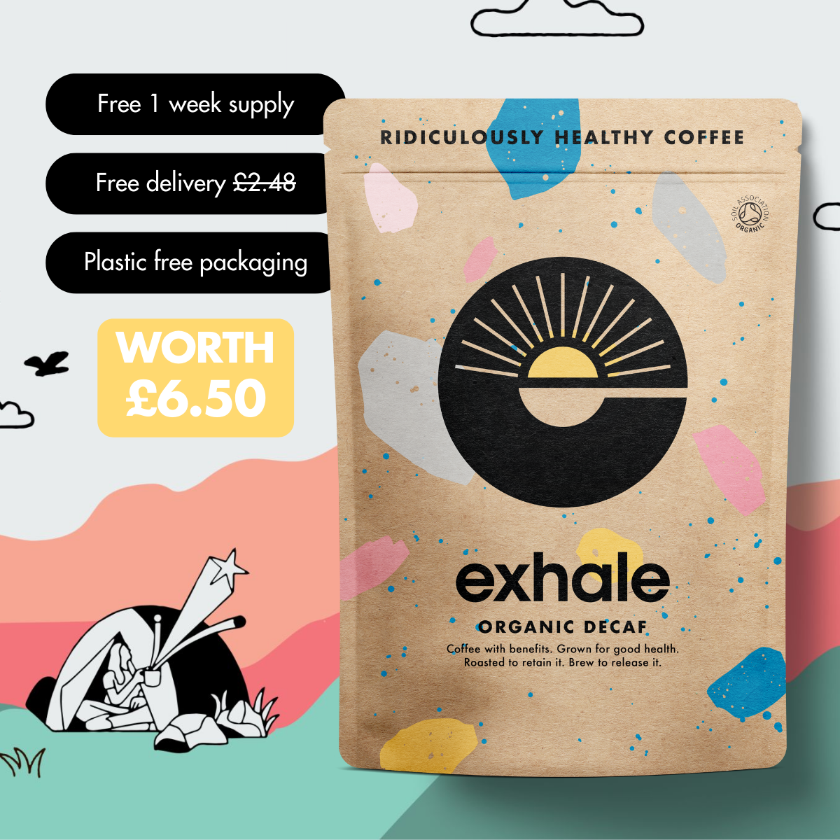Free Trial of Exhale Healthy Coffee (+ free shipping)