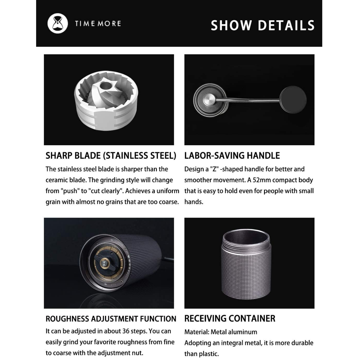 Timemore Manual Grinder Black - C3 Pro