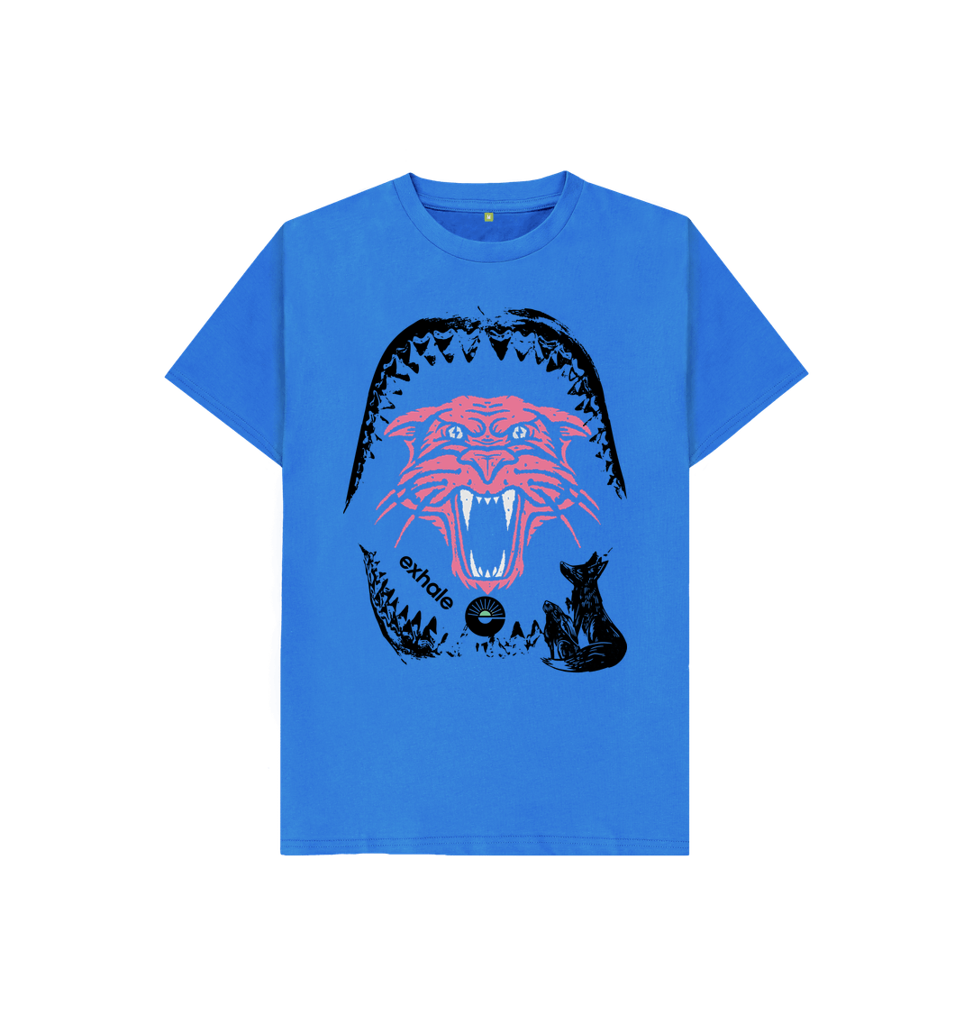 Bright Blue Clea's Fierce Beast T Shirt