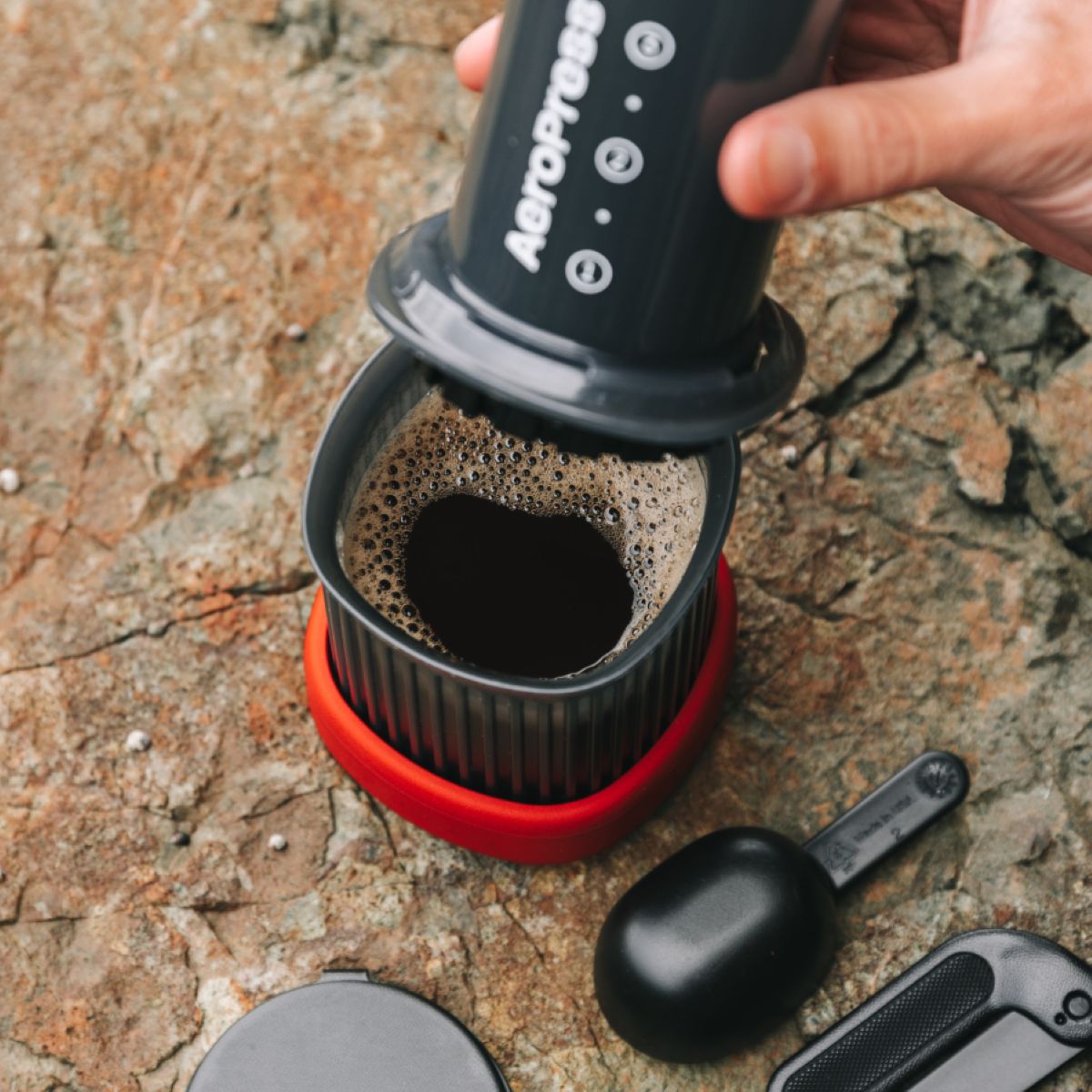 AeroPress GO Travel Coffee Maker with Metal Filter