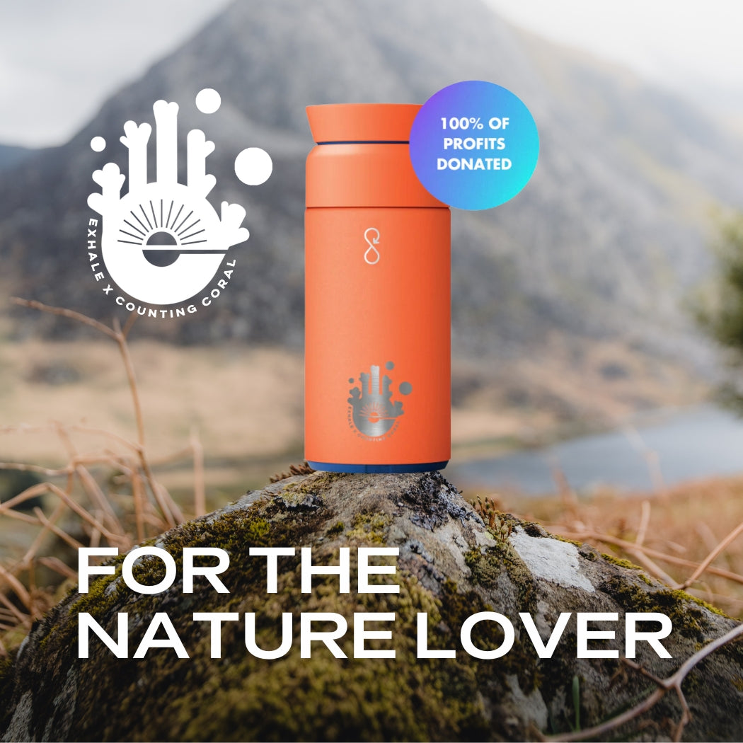Exhale x Ocean Bottle Brew Flask - 350ml - Sun Orange
