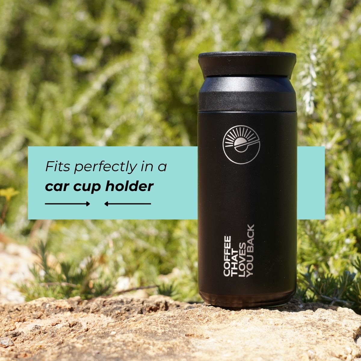 Exhale Go Travel Mug - 300ml - Black