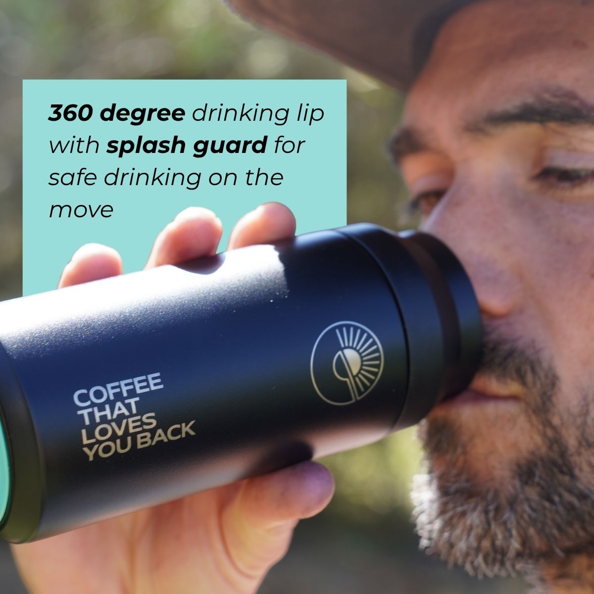 Exhale Go Travel Mug - 300ml - Black