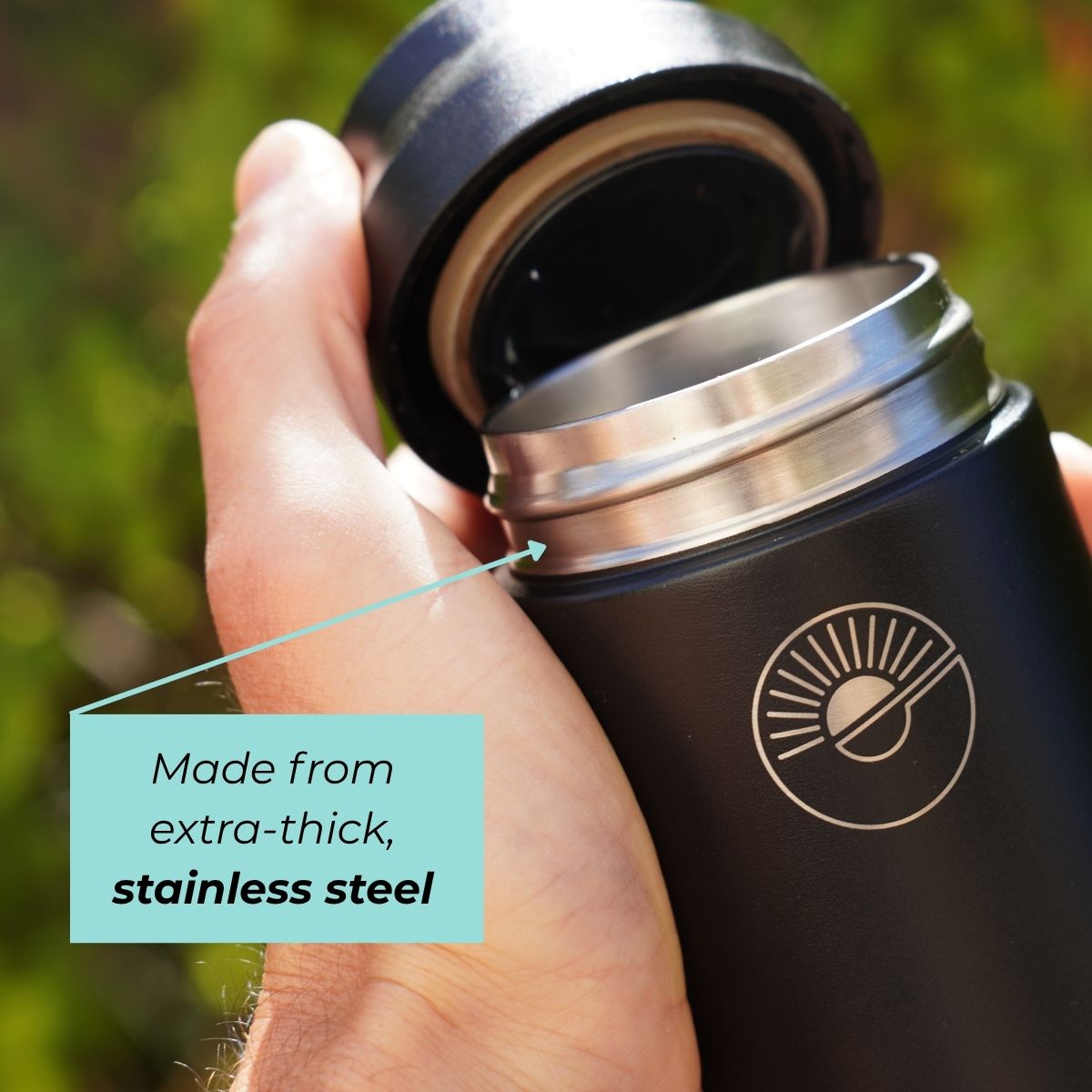 Exhale Go Travel Mug - 300ml - Black