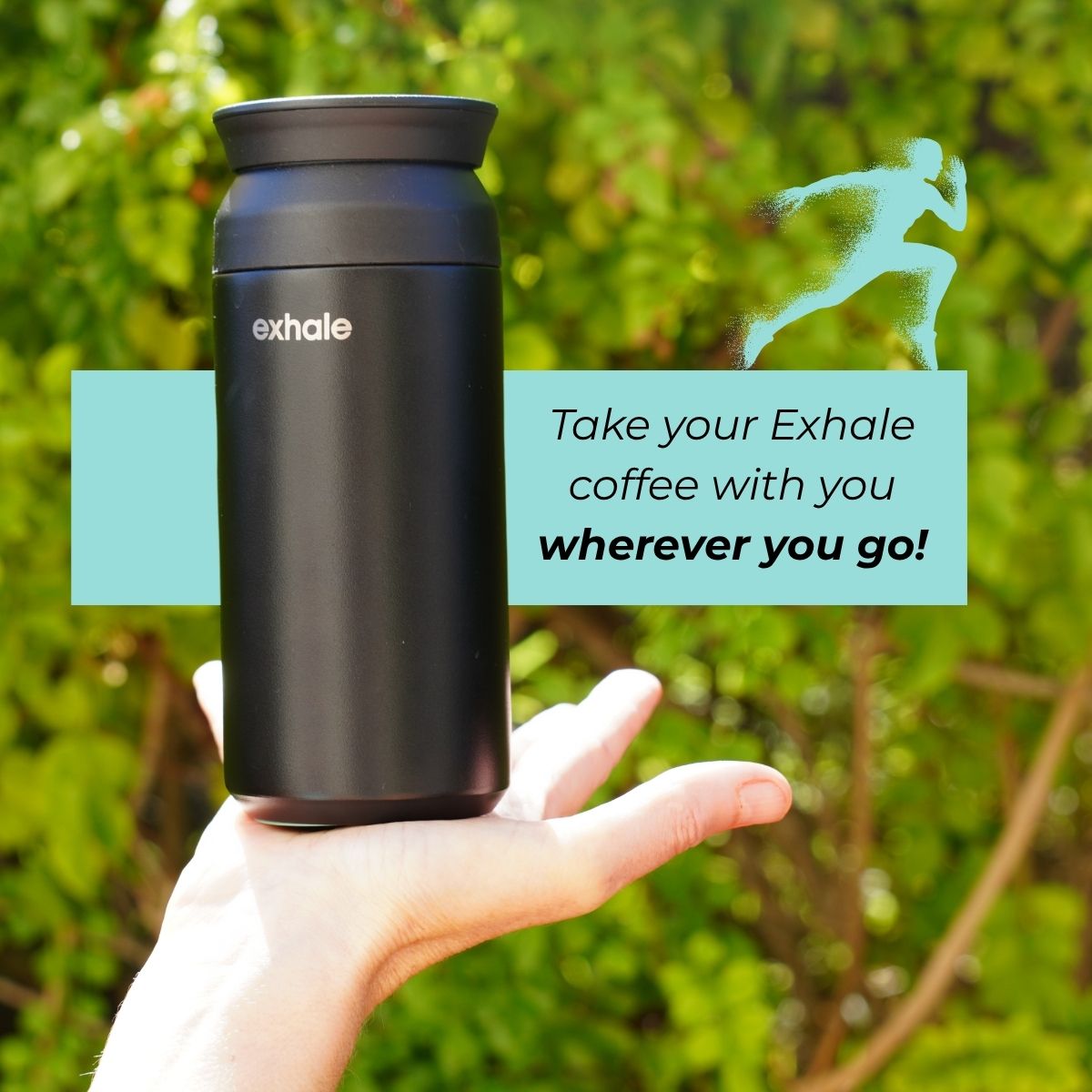 Exhale Go Travel Mug - 300ml - Black