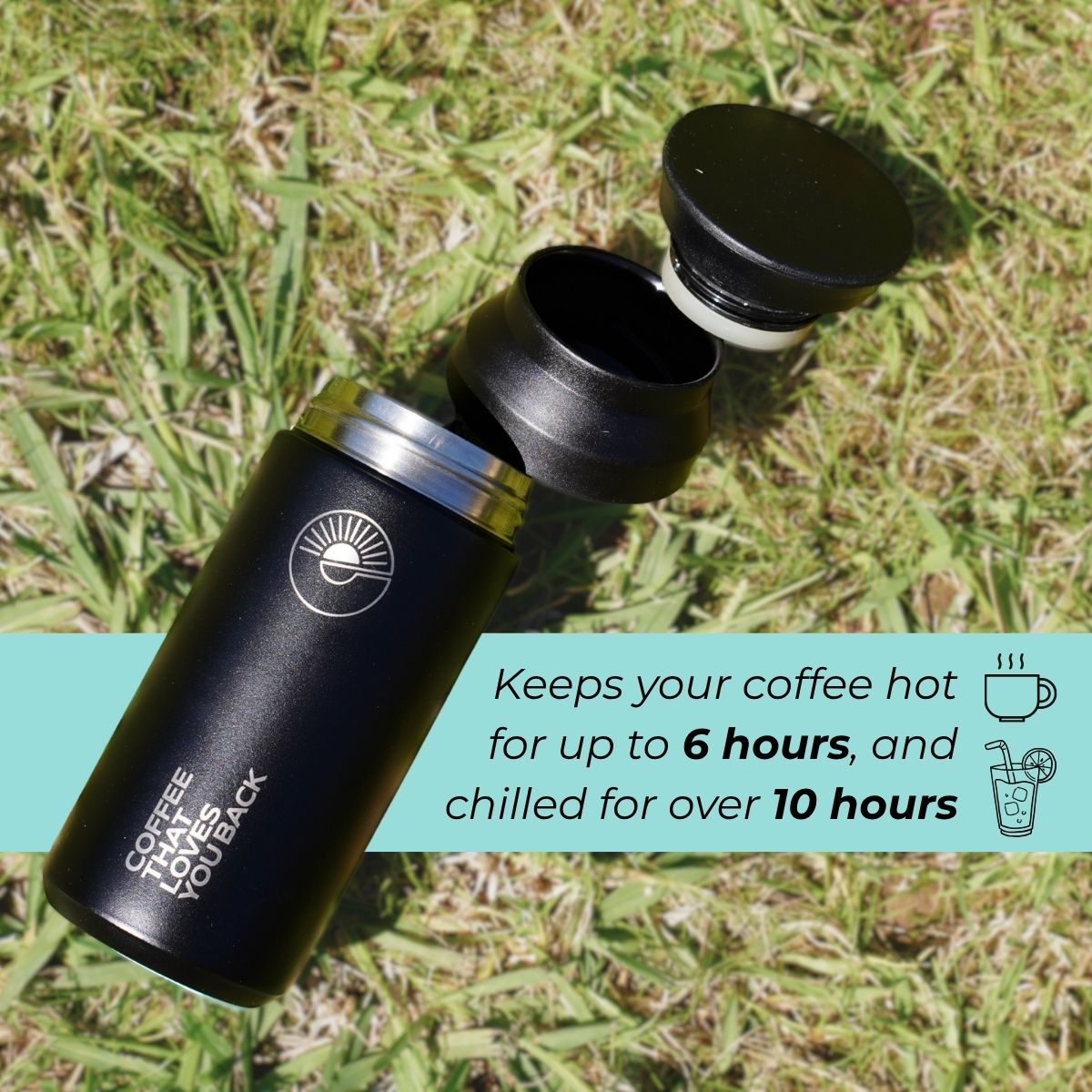 Exhale Go Travel Mug - 300ml - Black