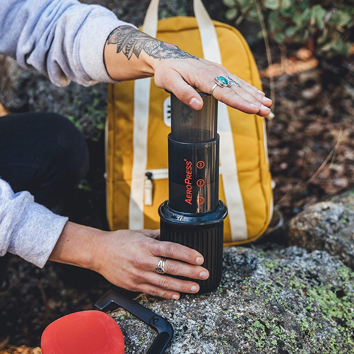 AeroPress GO Travel Coffee Maker with Metal Filter