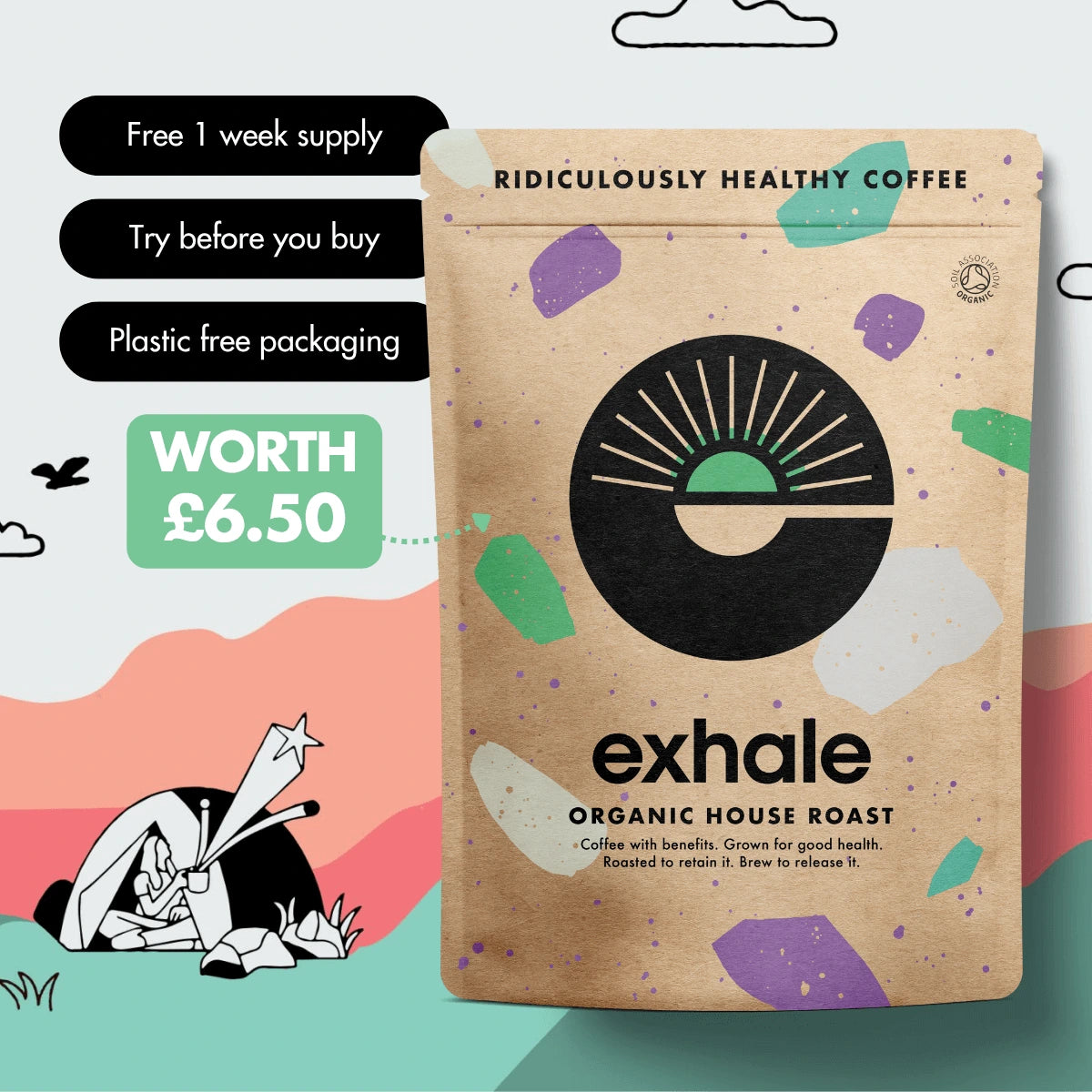 Free Trial of Exhale Healthy Coffee