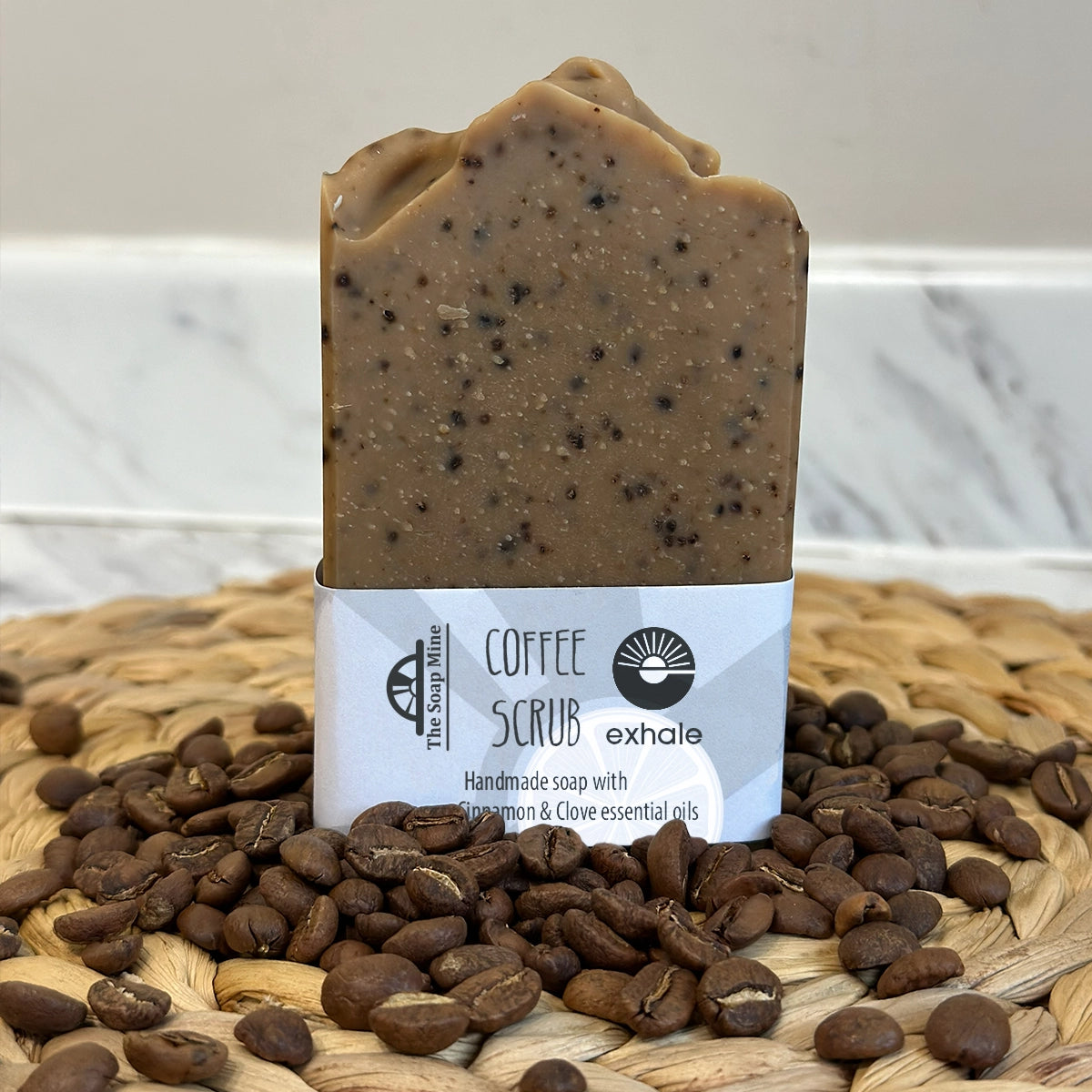 Exhale x The Soap Mine - Handmade Coffee Soap Scrub- 100g